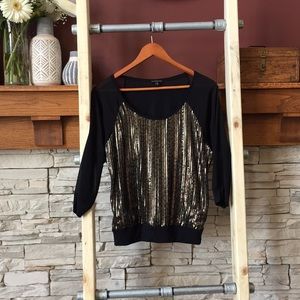 Sequined 3/4 Sleeve